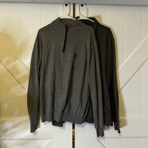 Men's 2 Quarter Zip Sweaters